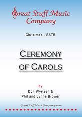 Ceremony of Carols SATB choral sheet music cover